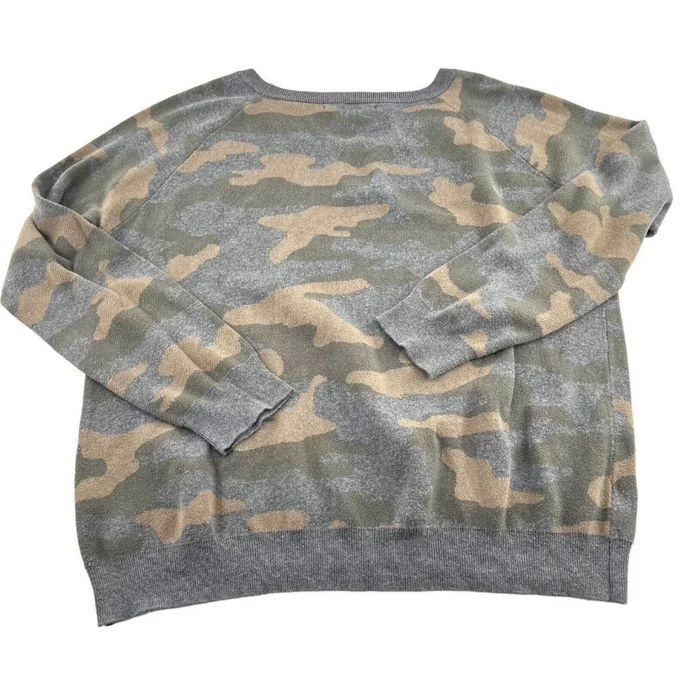 Stiches and Stripes Sweater Women's‎ size XXL Camouflage Pullover Cotton Viscose